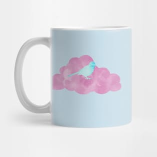 Blue Bird on Pink Cloud Mug